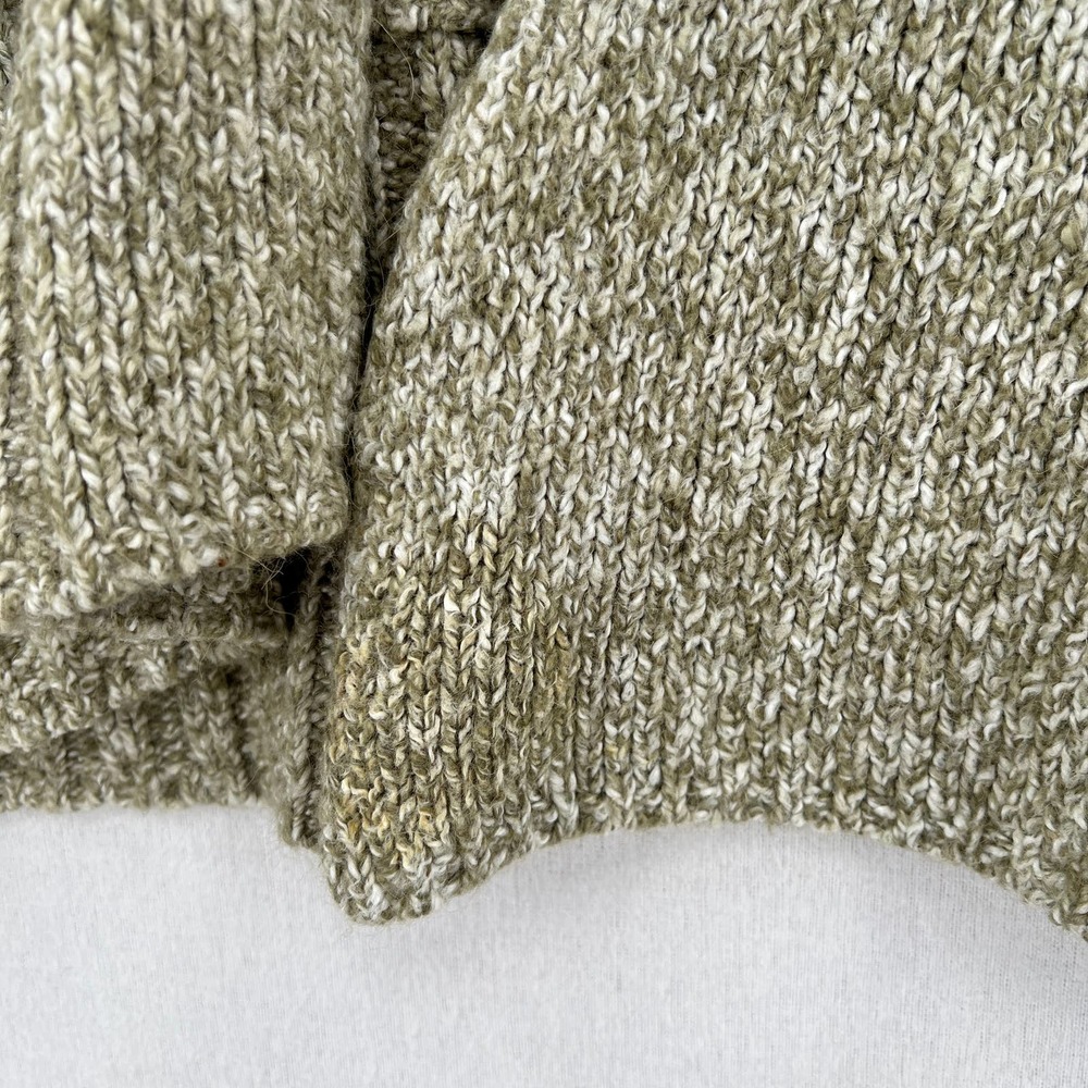 ANTHROPOLOGIE ANGEL OF THE NORTH Sweater Womens Large Green Open Knit Cardigan - Picture 10 of 10